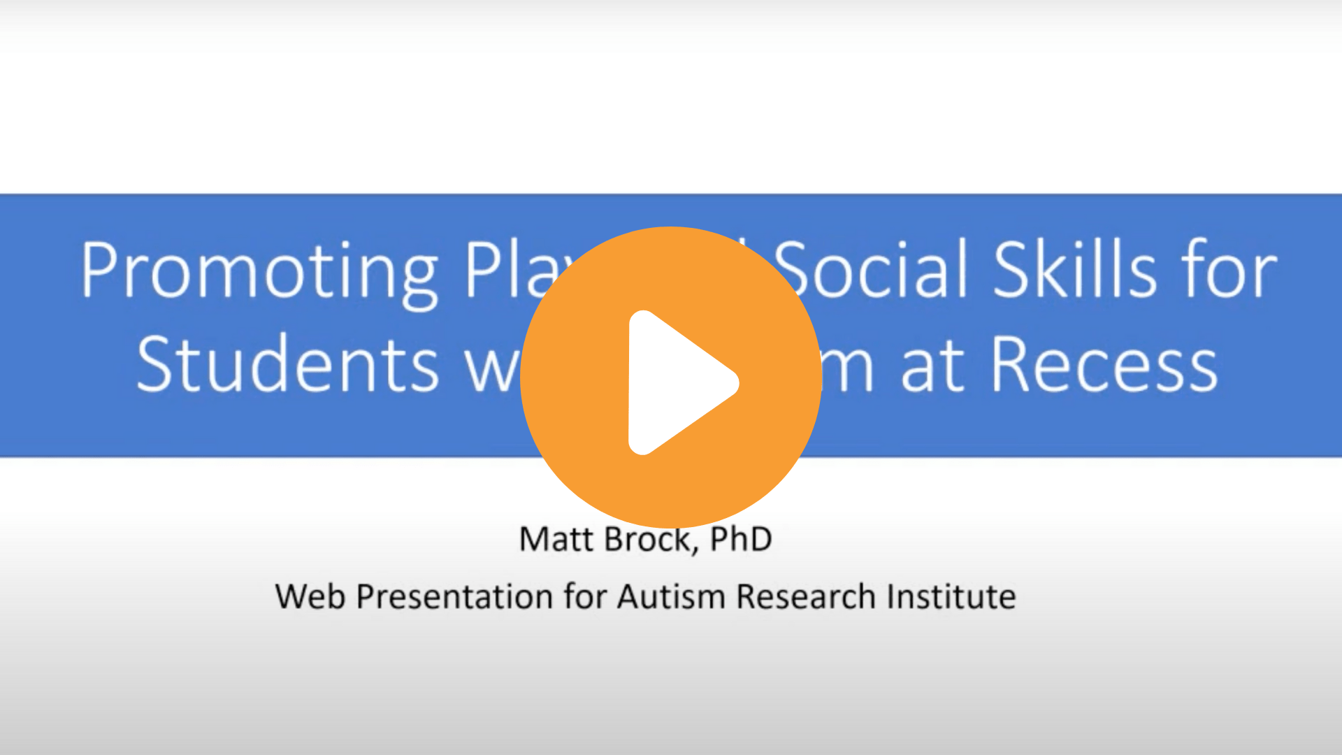 2020 autism webinars